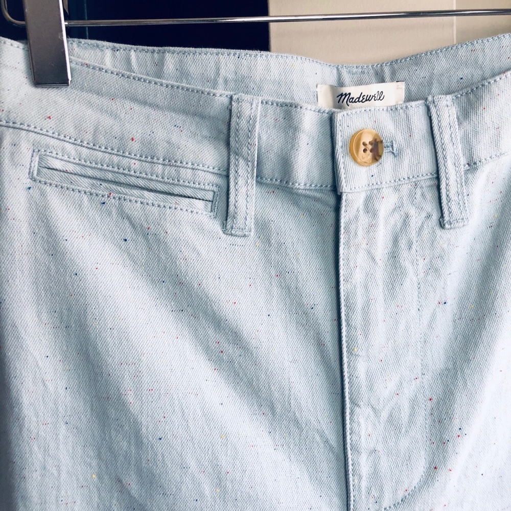 MADEWELL Emmett Wide Leg Crop Pants Speckled - Picture 3 of 8